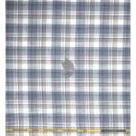 J.Hampstead Moretti Premium Collection with 100% Giza Cotton Grey colour Checkered Pattern Unstitched Shirt Fabric of 1.6 mts - Made In Italy / VV2544