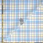 J.Hampstead Moretti Premium Collection with 100% Giza Cotton Multicolour Checkered Pattern Unstitched Shirt Fabric of 1.6 mts - Made In Italy / VV2545