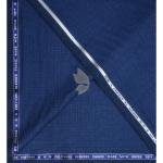 Raymond Super 70's Australian Merino Wool with Checkered Pattern Blue colour Unstitched Suit Fabric of 3.25 Meters / VV2571