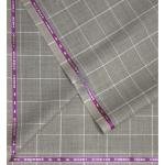 Raymond Australian Merino wool blend with Smart Stretch and made from Fine Merino Wool Checkered Pattern Beige colour Unstitched Suit Fabric of 3.5 meters / VV2597