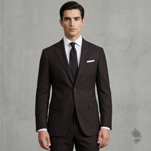 Raymond 35% Viscose Blended Snuff (Brown) colour Solid Pattern Unstitched Suit Fabric of 3.25 meters / VV2612