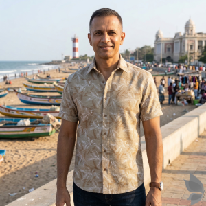 Siyaram's Royale Linen 100% Linen with 60 Lea count Digital Printed Multicolor Colour Unstitched Shirt Fabric of 1.6 Meters / VV2614