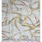 Siyaram's Royale Linen 100% Linen with 60 Lea count Digital Printed White Colour Unstitched Shirt Fabric of 1.6 Meters / VV2616