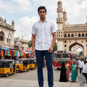 J.Hampstead Moretti Crafted From  "60 Lea" Pure Linen White colour Unstitched Shirt Fabric of 1.6 meters / VV2624