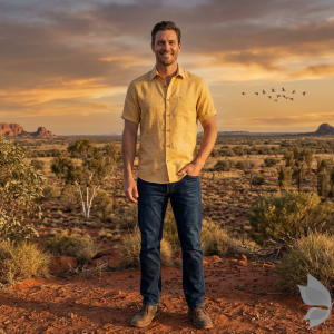 Raymond 100% Pure Linen from "FIJI" with "Double Wrap Weaving" Orange (Apricot) colour Plain Unstitched Shirt Fabric of 1.70 meters / VV2642