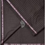 Raymond Luxurious fabrics with Super 120's Wool with 70% wool "Luxolite" Collection Brown colour Checkered Unstitched Suit Fabric of 3.5 Mts / VV2644