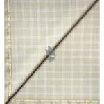 Raymond Champions Collection made from Super 90's wool stretch for ultra fit Beige checkered unstitched trouser fabric of 1.25 Mts / VV2687