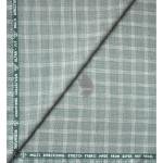 Raymond Champions Collection made from Super 90's wool stretch Green checkered unstitched trouser fabric of 1.25 Mts / VV2693