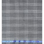 Raymond "Trendz Star" collection blend with 45% merino wool Grey Checkered unstitched suit fabric of 3.5 Mts / VV2702