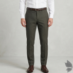 Raymond "Upmaze" collection, soft Australian merino wool blend Brown Jacquard unstitched trouser fabric of 1.3 Mts / VV2707