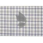 J.Hampstead Moretti Premium Egyptian Collection with 100% Giza Cotton Light Blue (Mauve) Checkered Pattern Unstitched Shirt Fabric of 1.6 mts - Made In Italy / VV2773