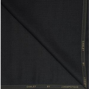 J.HAMPSTEAD TERRON RAYON BLACK COLOURED MATTY UNSTITCHED SUIT FABRIC - 3.75 METRES / VV4165