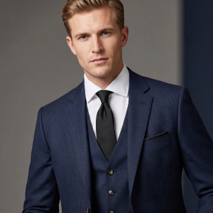 RAYMOND POLY VISCOSE BLUE COLOUR UNSTITCHED SUIT FABRIC -3.50 METRES / VV5239 - 4321