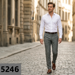 RAYMOND POLY VISCOSE GREY COLOUR UNSTITCHED TROUSER FABRIC -1.25 METRES / VV5246 - 4321