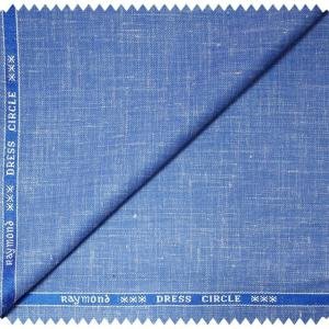 RAYMOND LINEN COTTON BLUE COLOUR UNSTITCHED SUIT FABRIC OF 3.5 METERS / VV5284