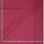 Siyaram's Pure Cotton Red Checkered pattern of Unstitched Shirt Fabric of 1.6 mts / VV5334