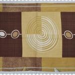 " Weaves Empire " 9.0 Feet x 9.0 Feet (King Size) 100 % Cotton Brown Colour Double Bed Set With Two Stitched Pillow Covers ( 46 cm x 69 cm ) / VV6085