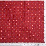 J.hampstead 100% Cotton Red Printed Self Checkered Design Unstitched Shirt Fabric - 1.6 Metres / VV6336