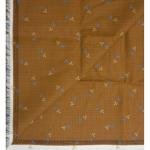 J.HAMPSTEAD " 100% PREMIUM COTTON " SEPIA PRINTED SELF CHECKERED DESIGN UNSTITCHED SHIRT FABRIC - 1.6 METRES / VV6346
