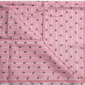 J.HAMPSTEAD " 100% PREMIUM COTTON " PEACH PRINTED STRIPED DESIGN UNSTITCHED SHIRT FABRIC - 1.6 METRES / VV6360