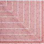 J.HAMPSTEAD " 100% PREMIUM COTTON " PEACH PRINTED STRIPED DESIGN UNSTITCHED SHIRT FABRIC - 1.6 METRES - VV6367