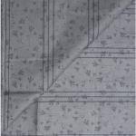 J.HAMPSTEAD " 100% PREMIUM COTTON " GREY PRINTED STRIPED DESIGN UNSTITCHED SHIRT FABRIC - 1.6 METRES / VV6370