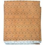 J.HAMPSTEAD " 100% PREMIUM COTTON " SANDAL COLOUR PRINTED UNSTITCHED SHIRT FABRIC - 1.6 METRES / VV6382