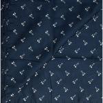 J.HAMPSTEAD " 100% GIZA COTTON " NAVY BLUE COLOURED PRINTED UNSTITCHED SHIRT FABRIC -1.6 METRES - VV6405