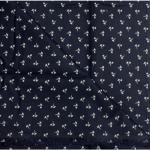 J.HAMPSTEAD " 100% GIZA COTTON " NAVY BLUE COLOURED PRINTED UNSTITCHED SHIRT FABRIC -1.6 METRES - VV6407