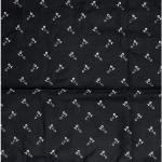 J.HAMPSTEAD " 100% GIZA COTTON " BLACK COLOURED PRINTED UNSTITCHED SHIRT FABRIC -1.6 METRES / VV6411