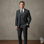 RAYMOND LUXOLITE COLLECTION GREEN COLOURED SUPER 120's WOOL BLENDED CHECKERED UNSTITCHED SUIT FABRIC -3.25 METRES / VV6612