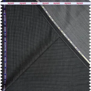 RAYMOND ADORN COLLECTION SUPER 90'S PURE MERINO WOOL GREY COLOURED PLAIN UNSTITCHED SUIT FABRIC -3.5 METRES / VV6647