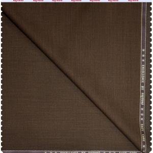 RAYMOND EXCELLENCE COLLECTION MERINO WOOL BLENDED BROWN COLOURED PLAIN UNSTITCHED TROUSER FABRIC -1.2 METRES / VV6676