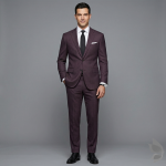 Raymond super 90's wool blended aurich with fine fabric Snuff colour solid unstitched suit fabric with length 3.0 metres / VV6844