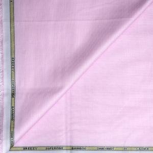Siyaram's super Fine Bamboo Giza Italian Collection With Anti-Bacterial Pink Self Design Unstitched Shirt Fabric - 1.60 metres / VV6910