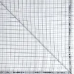 Raymond 100% Premium Cotton White Checkered Unstitched Shirt Fabric - 1.60 meters / VV6916