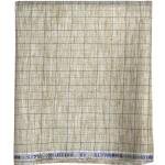 Siyaram's Linen Cotton Checkered Brown Unstitched Shirt Fabric 1.6 Mts - VV6977 /S424
