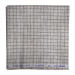 Siyaram's Linen Cotton Checkered Brown Unstitched Shirt Fabric 1.6 Mts - VV6983/S424