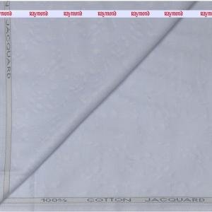 RAYMOND 100% PREMIUM COTTON BLUE JACQUARD UNSTITCHED SHIRTING FABRIC-1.60MTS - 4321 / VV7193