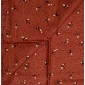 WEAVES EMPIRE 100% PREMIUM GIZA COTTON PRINTED RED UNSTITCHED SHIRT FABRIC 1.60MTS / VV8145