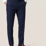 J.Hampstead Blue Terron Rayon Unstitched Trouser Fabric - 1.25 Metres / VV8194
