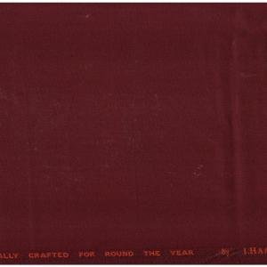 J.HAMPSTEAD TERRON RAYON MAROON UNSTITCHED TROUSER FABRIC -1.25 MTS / VV8239